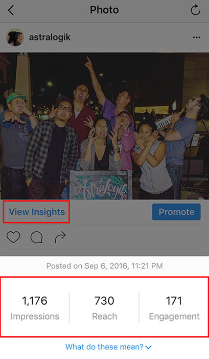 IG Post Insights