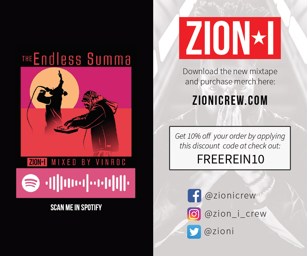 Zion I Spotify Code Card Example